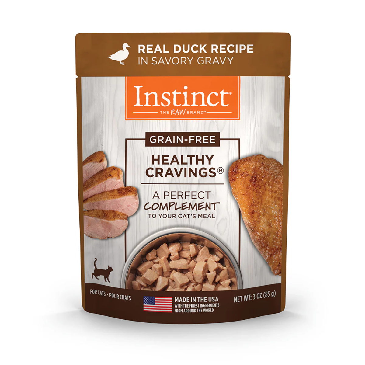 Instinct Healthy Cravings – Sobre de Comida Húmeda para Gato Pato 85 g
