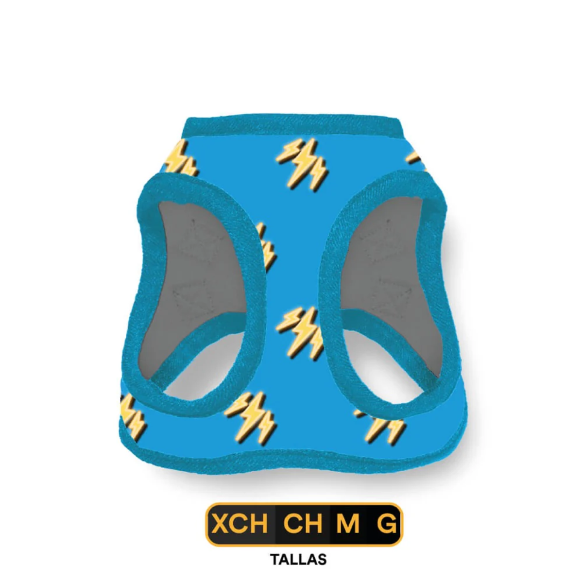 Pechera para Perro Celeste con Diseño Divertido – Full Print