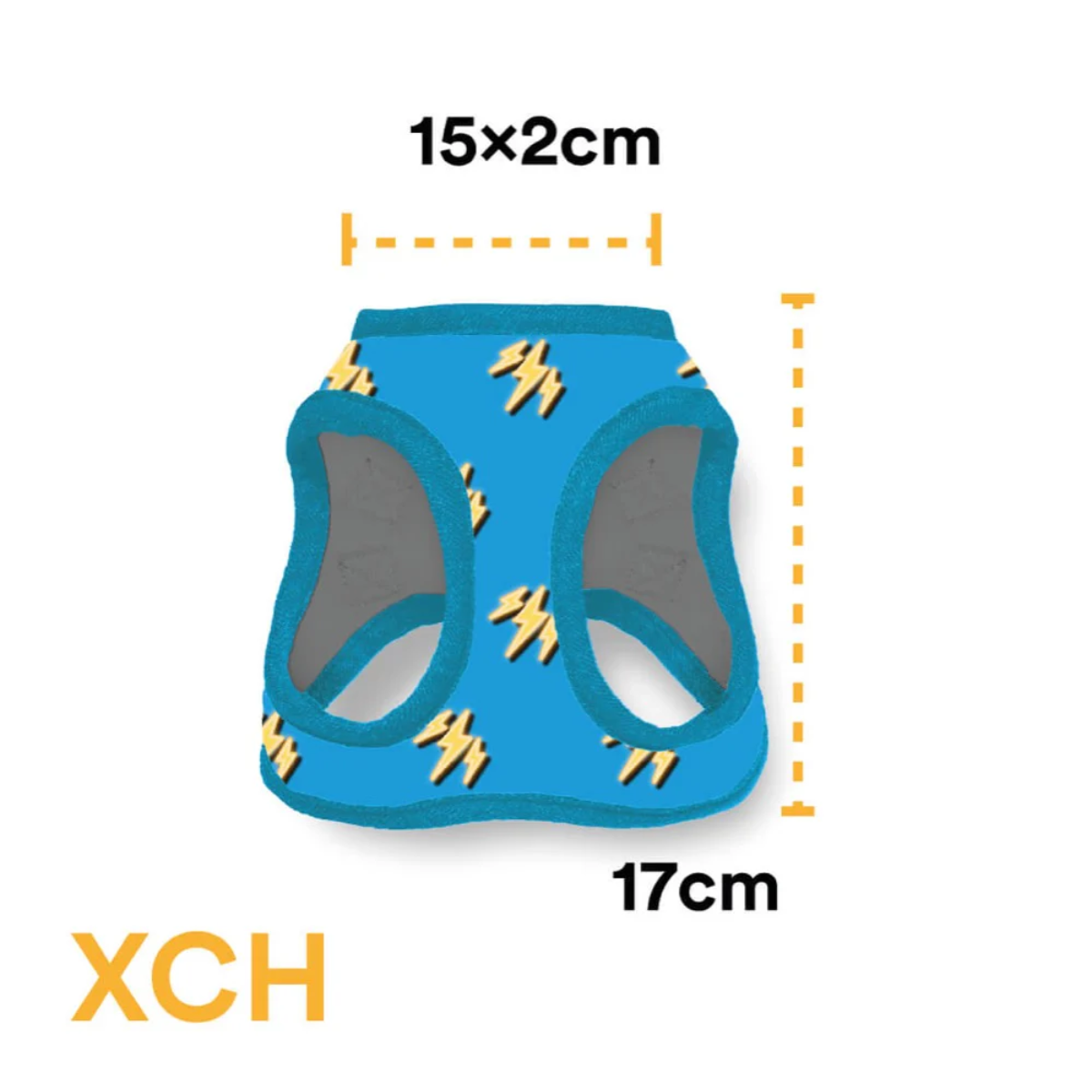 Pechera para Perro Celeste con Diseño Divertido – Full Print