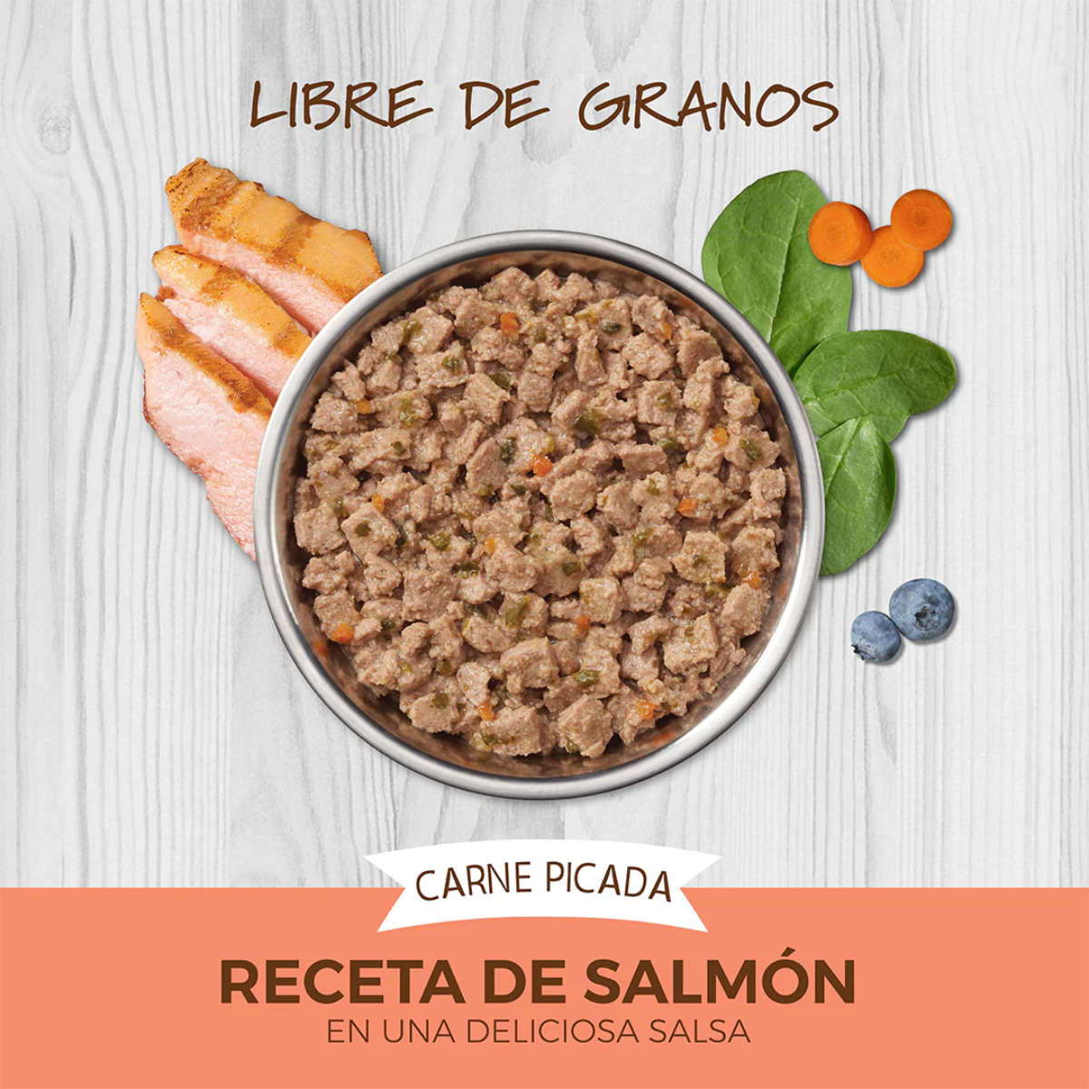 Alimento Instinct Original Minced Cups Para Gato, Sabor Salmón. 99 g