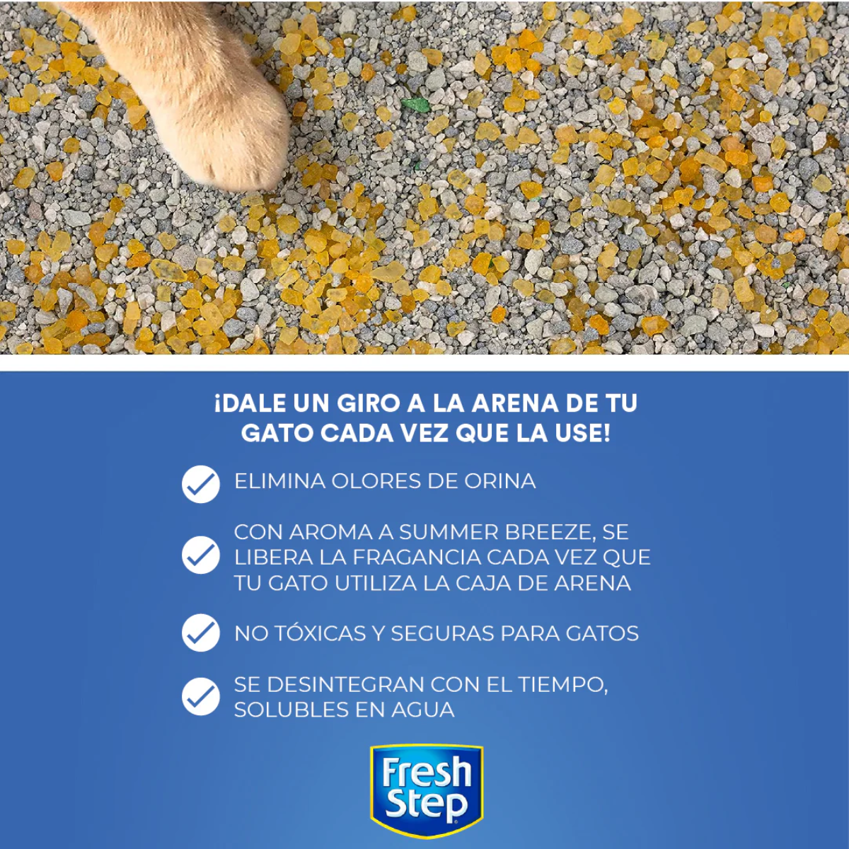 Fresh Step Perlas Desodorantes para Arena Gato