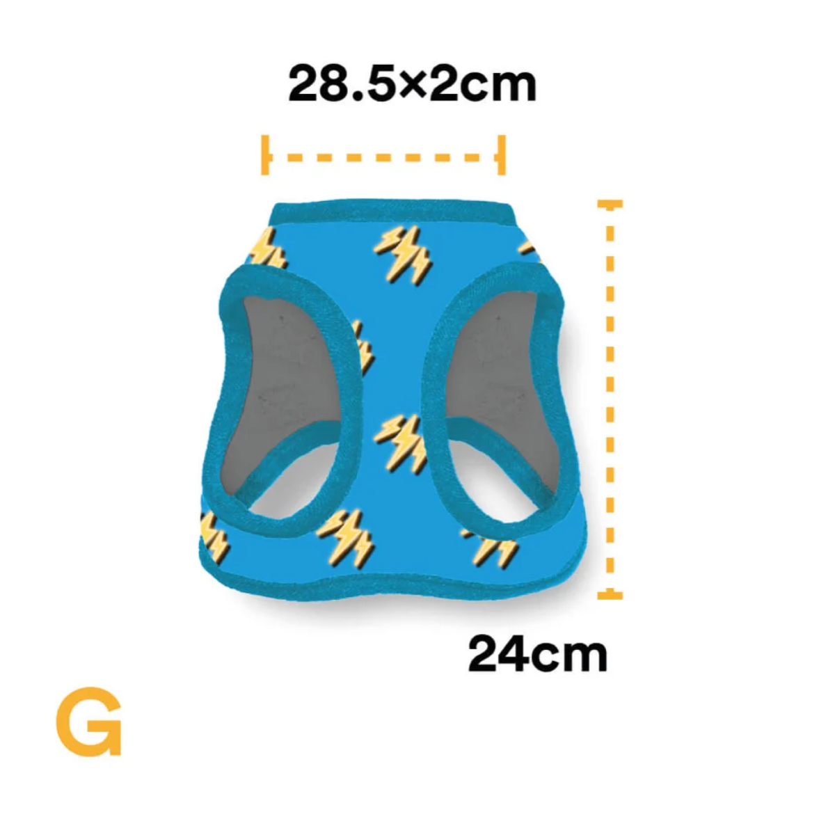 Pechera para Perro Celeste con Diseño Divertido – Full Print