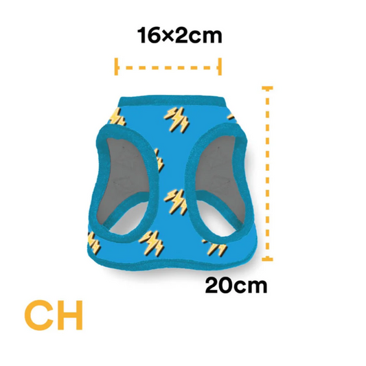 Pechera para Perro Celeste con Diseño Divertido – Full Print